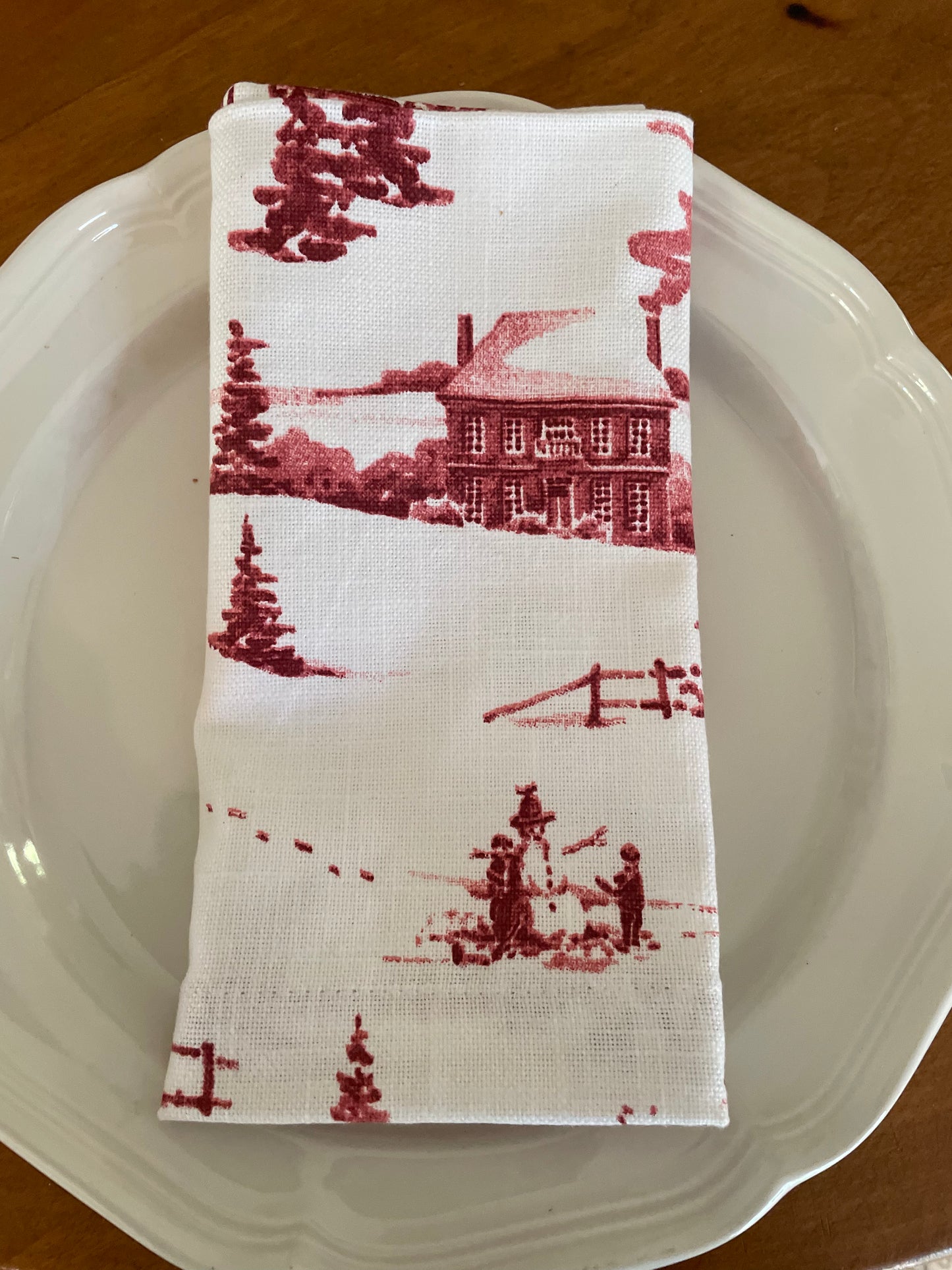 Colonial Williamsburg Winter Napkins, set of 4