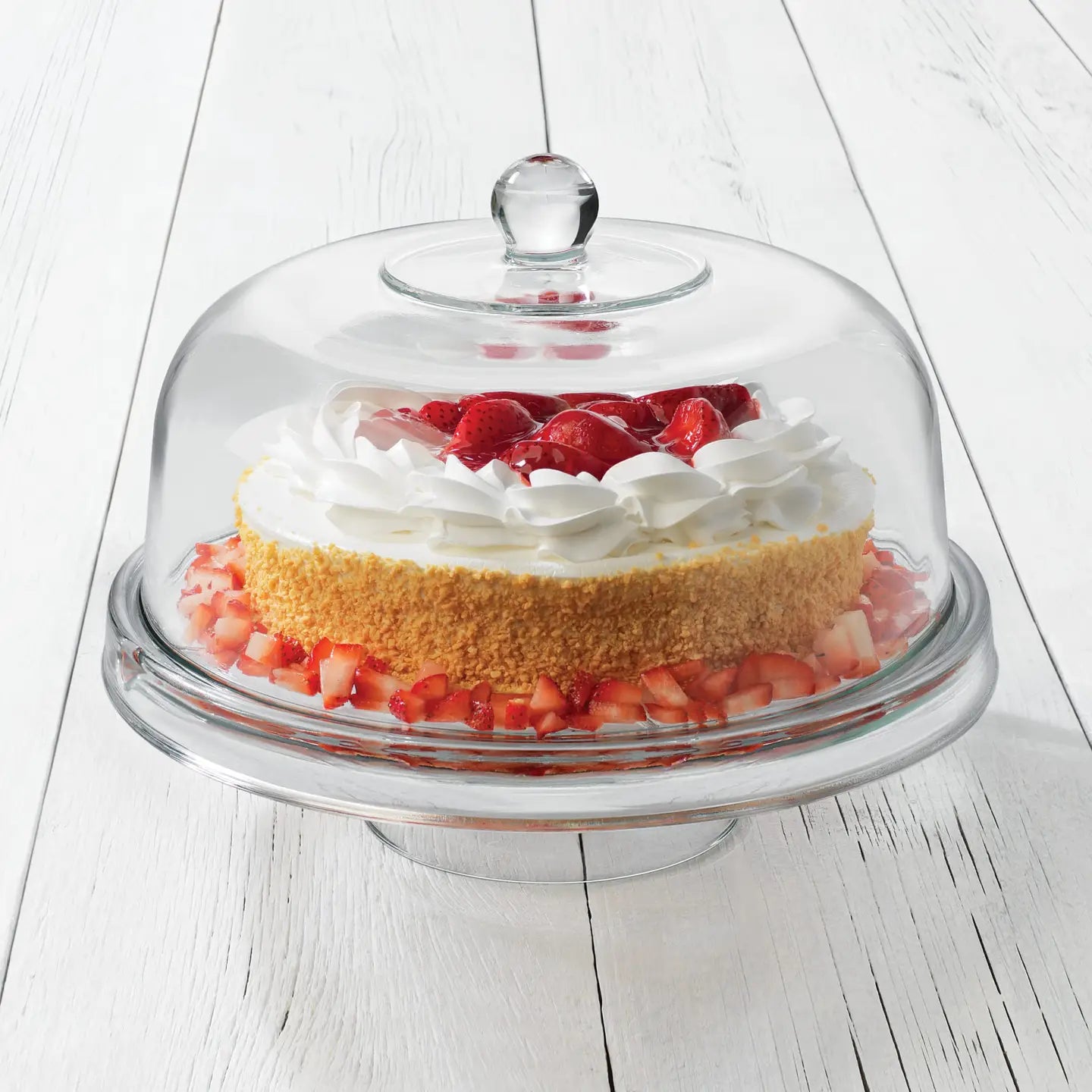 Glass Serving Set, Cake Stand