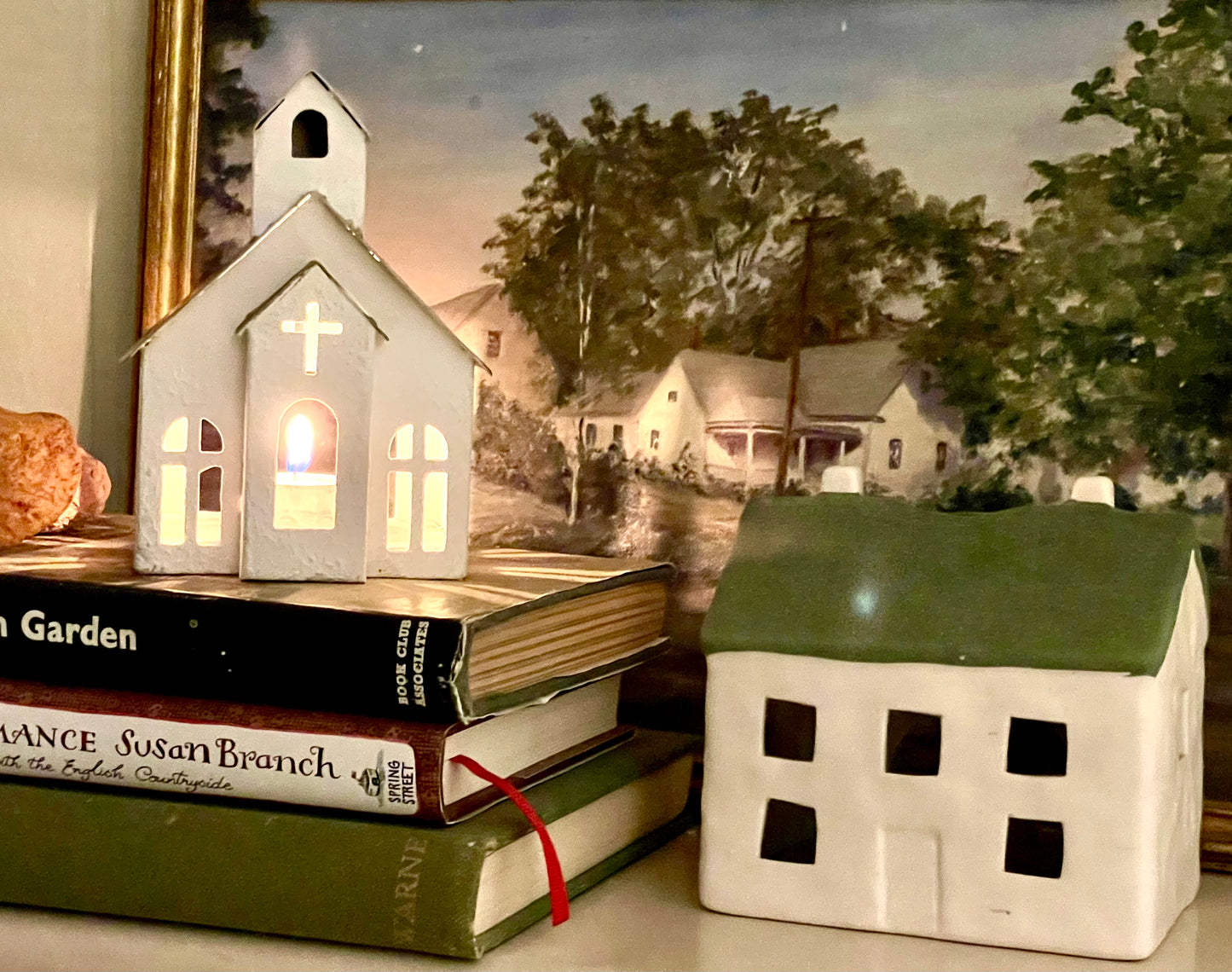 Metal Church Tea Light Holder