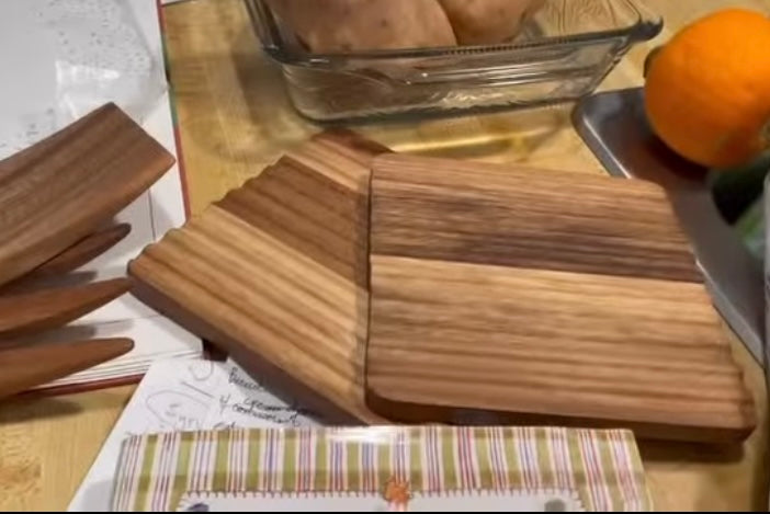 Wood Trivets, Set of 2