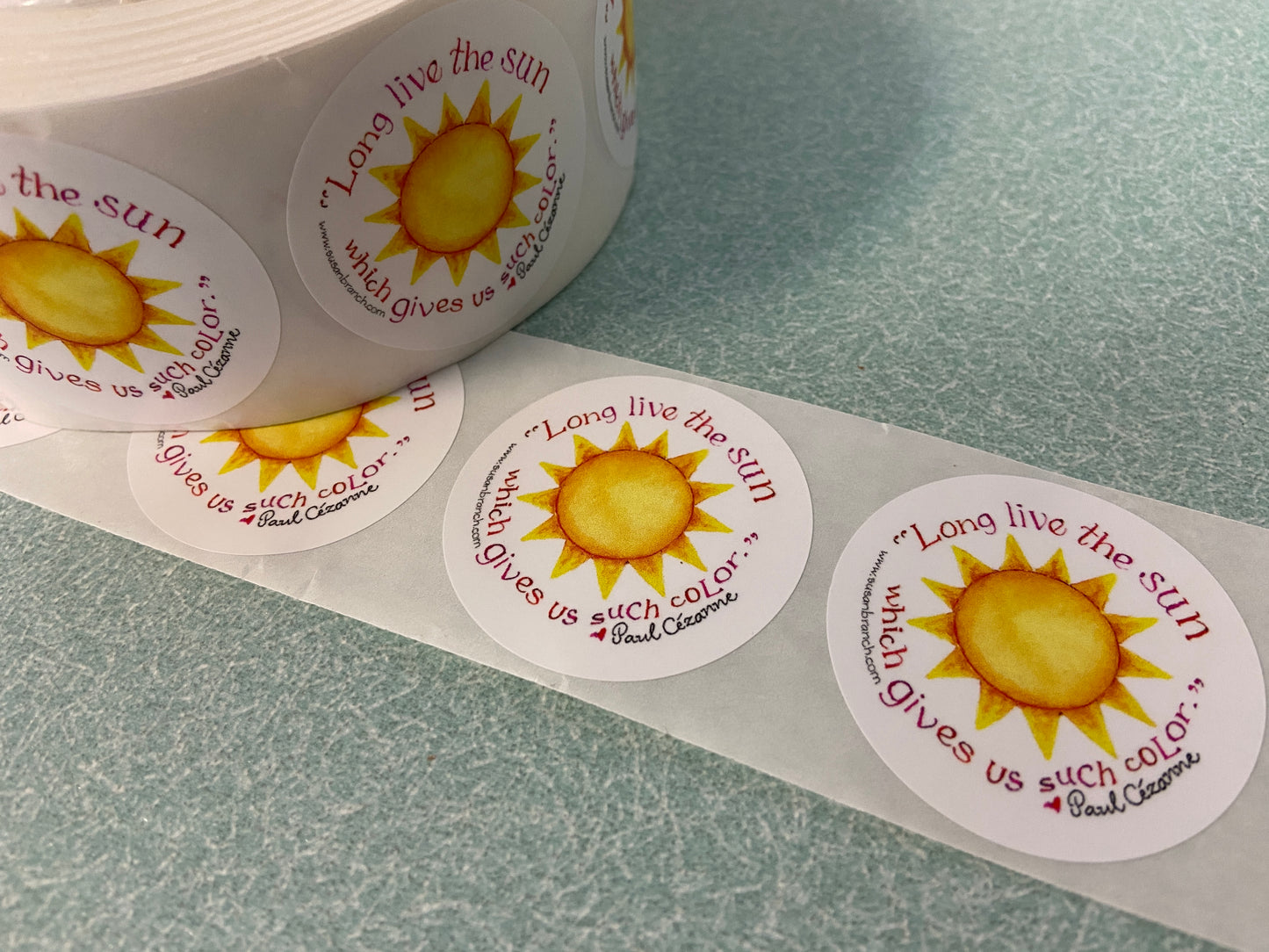 Sun Circle Stickers