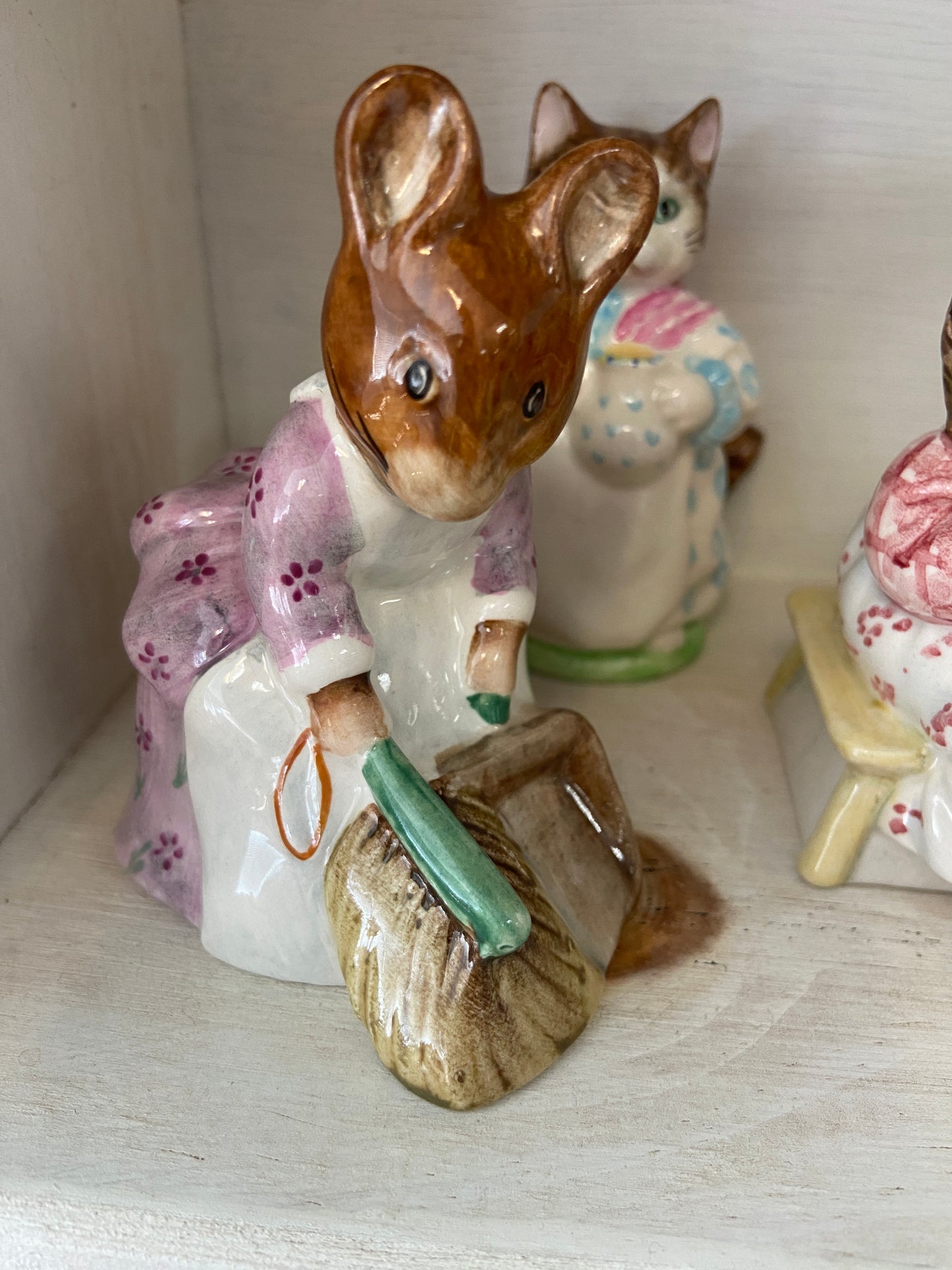 Hunca Munca Sweeping Figurine