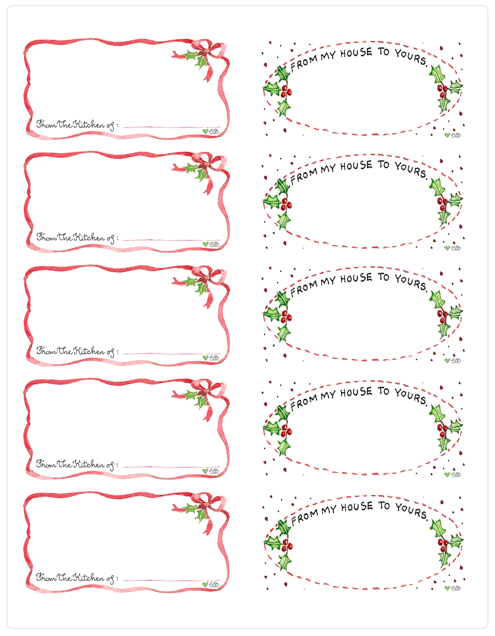 christmas-canning-labels-susan-branch for Free Printable Christmas Labels For Jars Christmas Canning Labels – Susan Branch for Free Printable Christmas Labels For Jars