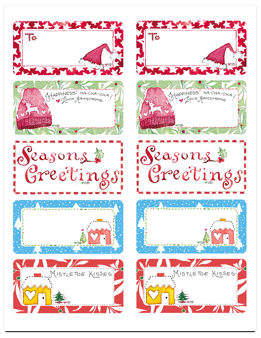 Holiday Labels – Susan Branch holiday-labels-susan-branch