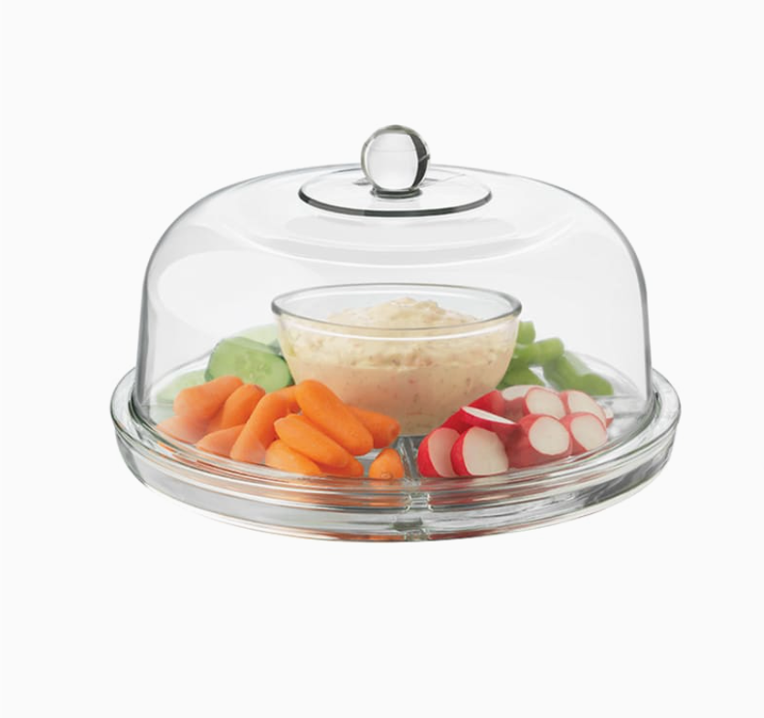 Glass Serving Set, Cake Stand