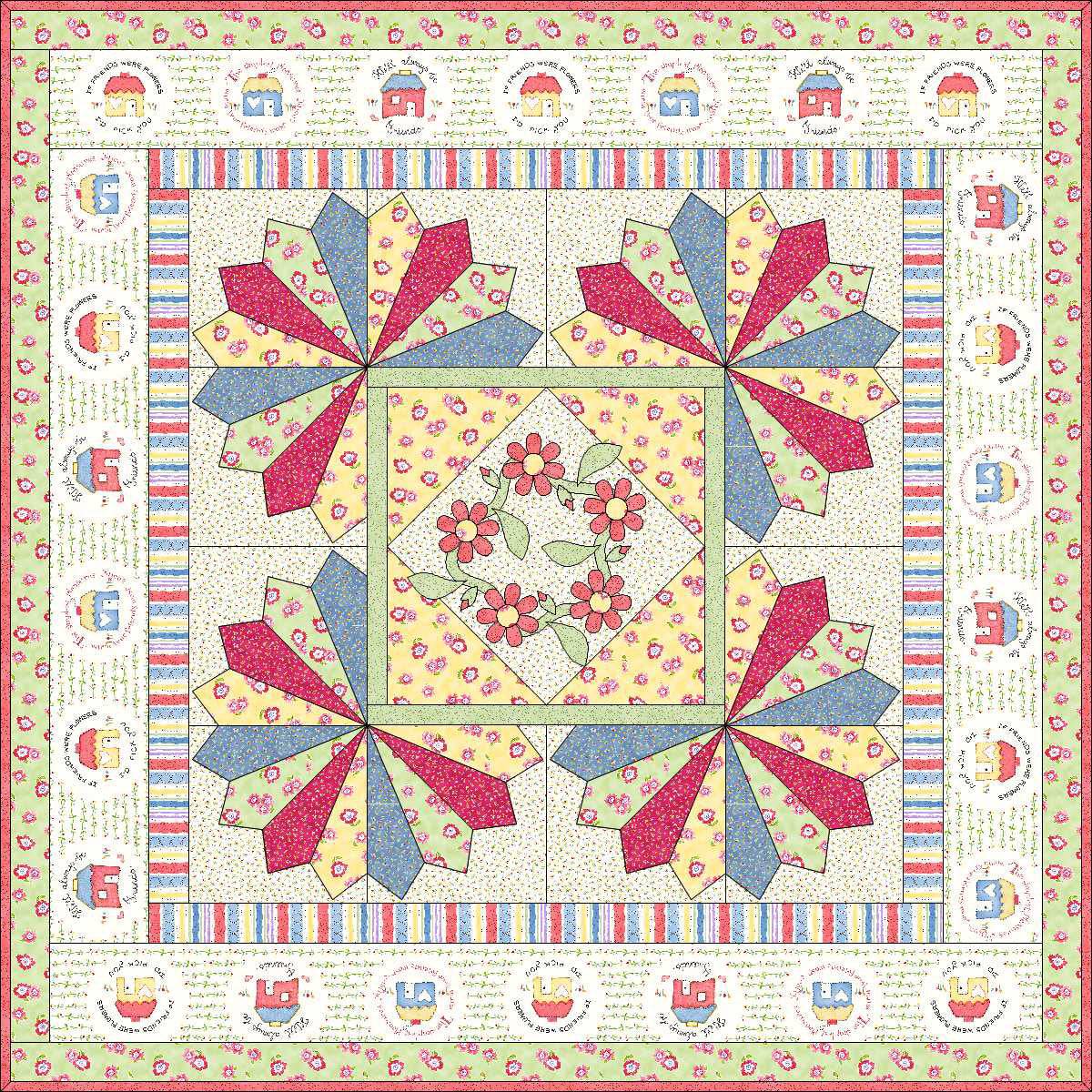 Friends Quilt Pattern -PDF File