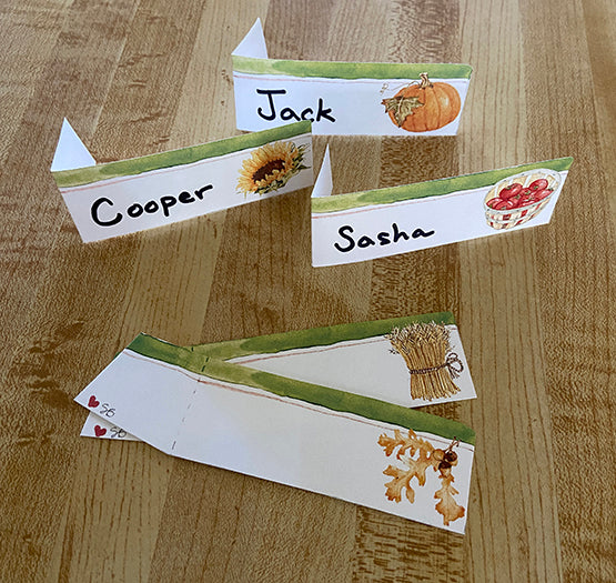 Autumn Table Cut-Your-Own Place Cards