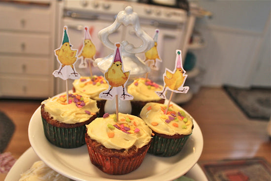 Chicken Dance Cupcake Toppers Kit