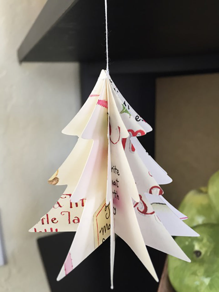 Home For Christmas Paper Tree Ornaments, set of 3