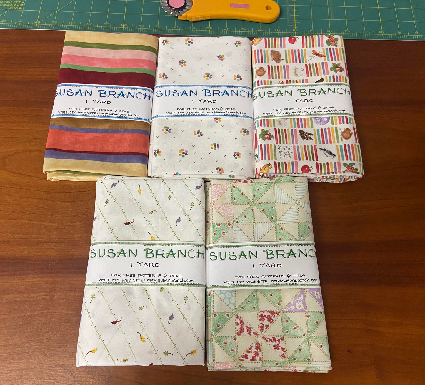 Vintage Susan Branch "In Love With Nature" Fabric