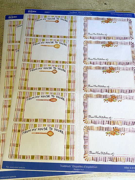 Autumn Harvest Canning Labels