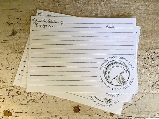 Lovin' 5x7 Recipe Cards