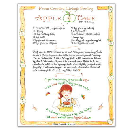 Country Living "Apple Cake" Print