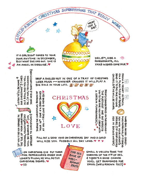 “Little-Known Christmas Superstitions” Print