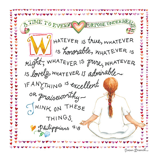 "Think On These Things" Print