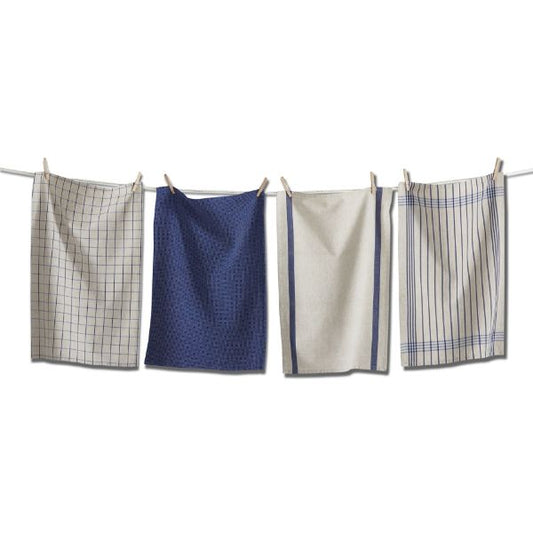 Prairie Blue Dish Towels, set of 4