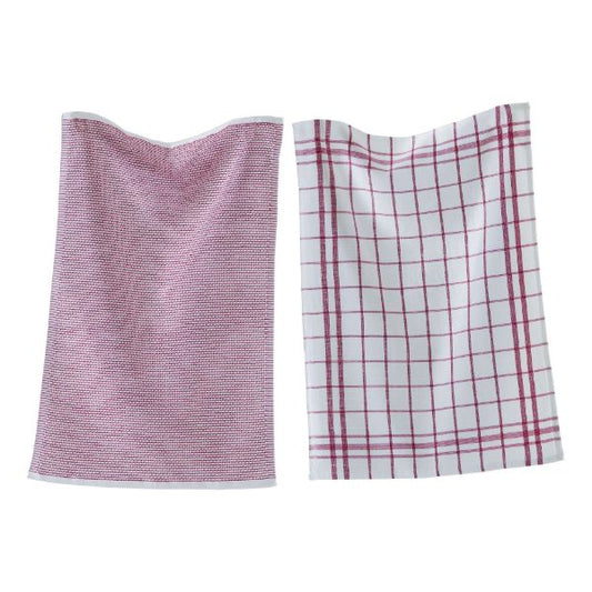 Red Terry Dish Towels, set of 2