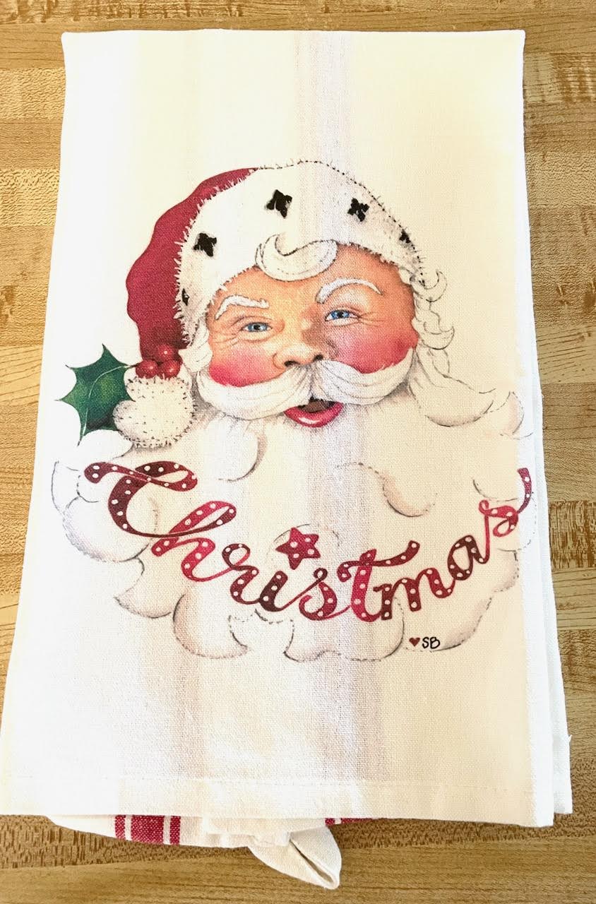 Santa Christmas Kitchen Towel
