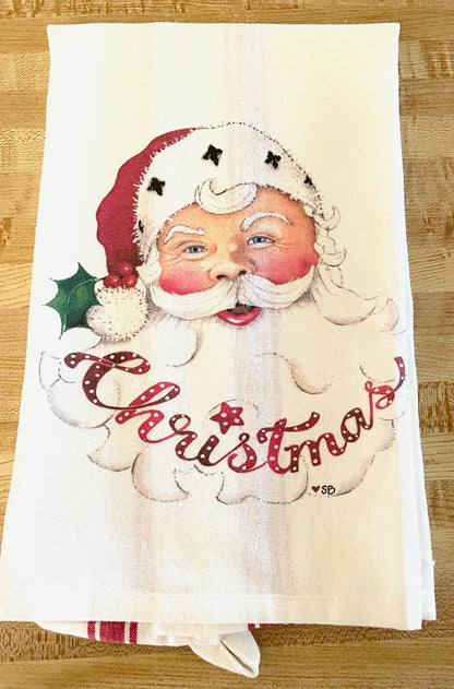 Santa Christmas Kitchen Towel