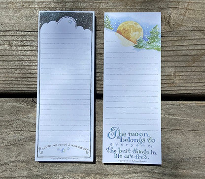 Moon & Sky Listpads, set of 2