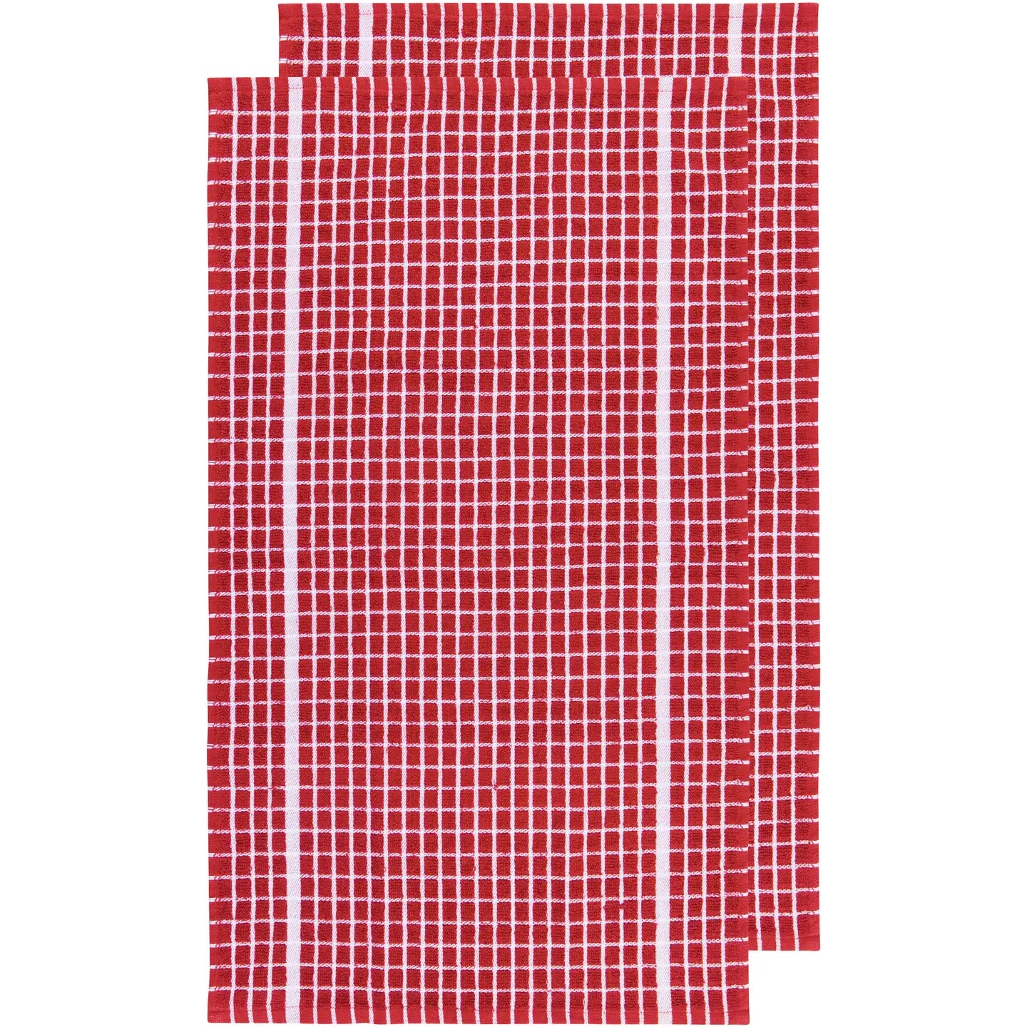 Classic Red Terry Dish Towels