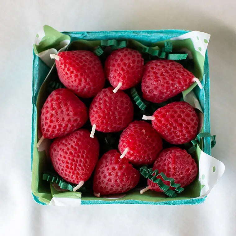 Strawberry Birthday Candles