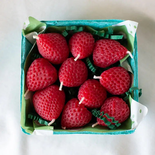 Strawberry Birthday Candles