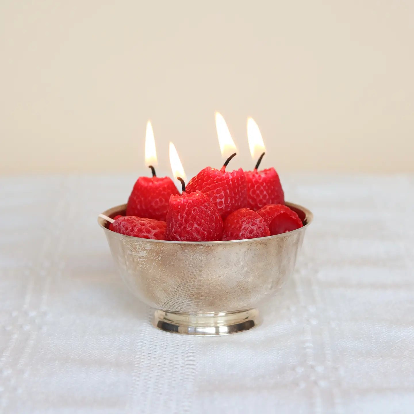 Strawberry Birthday Candles