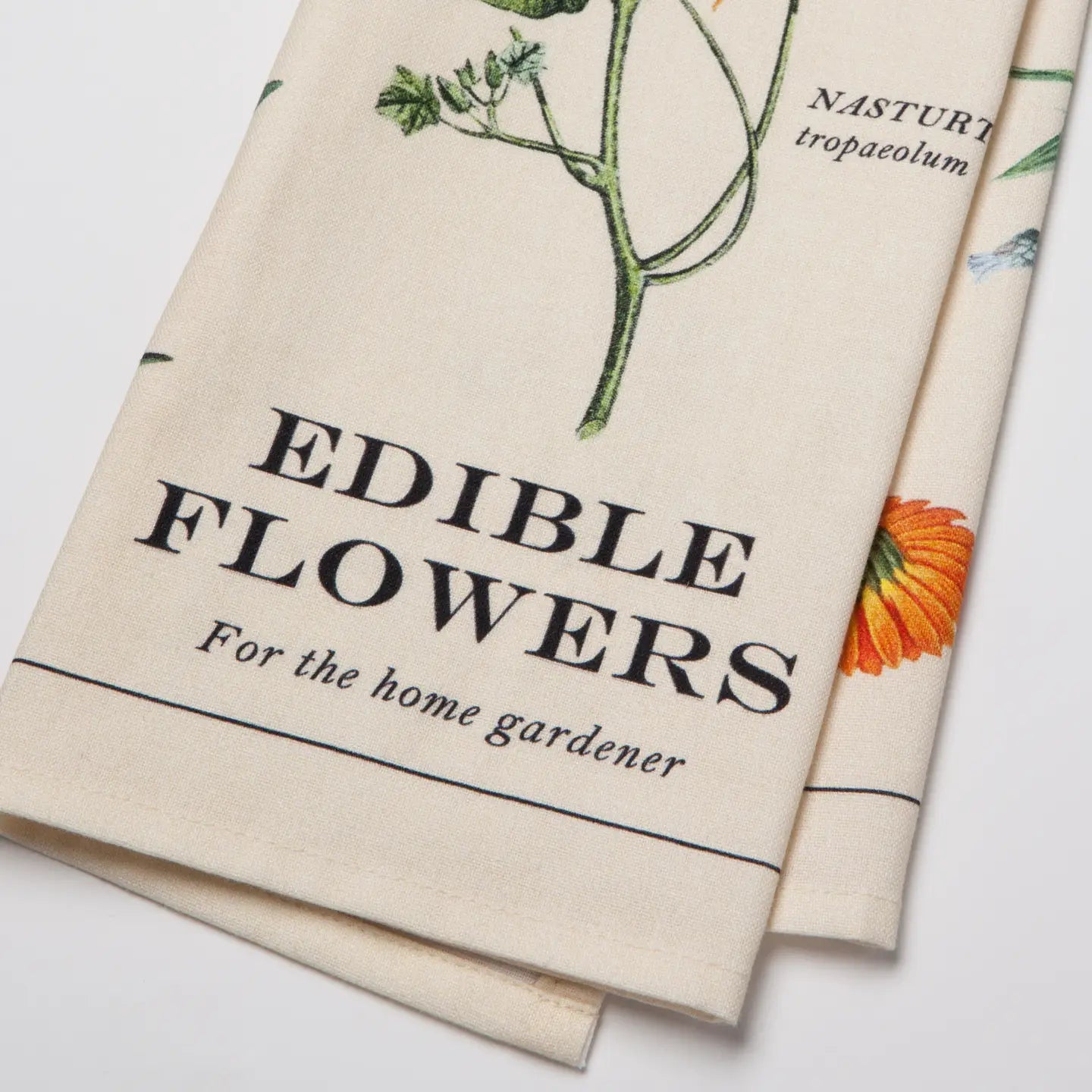 Edible Flowers Dishtowel