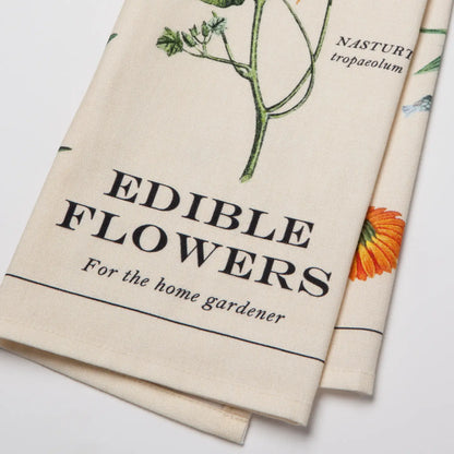 Edible Flowers Dishtowel