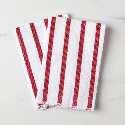 Red Stripe Dishcloths