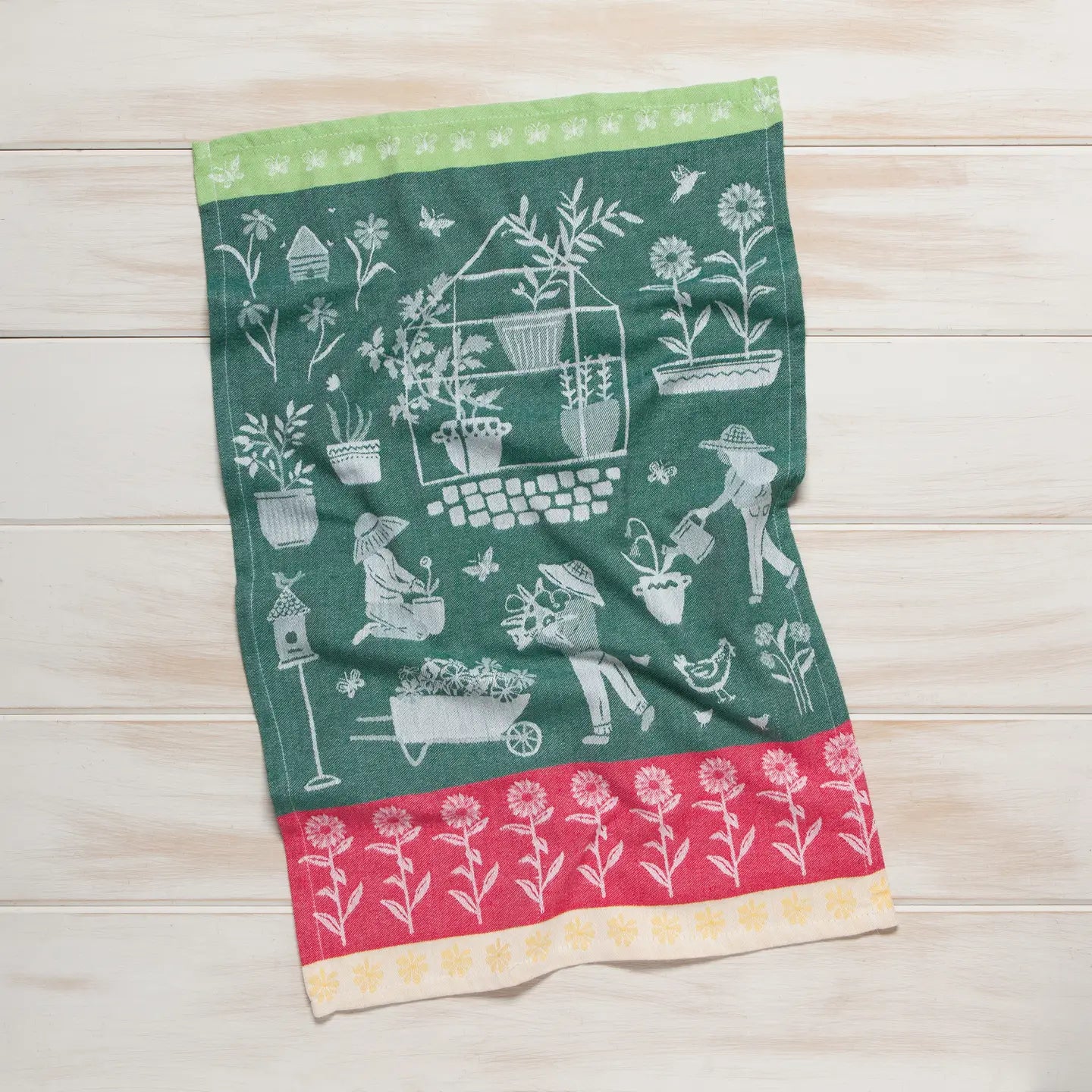 Green Thumb Jacquard Dish Towel