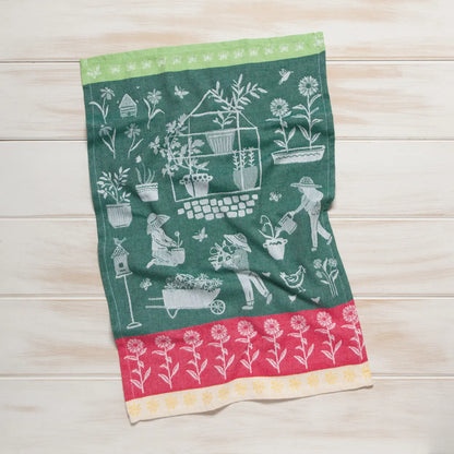 Green Thumb Jacquard Dish Towel