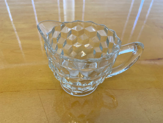 Vintage Fostoria Style Glass Creamer Votive