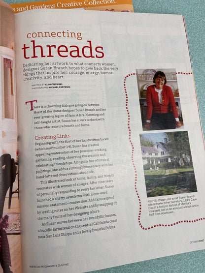 Quilting Magazines featuring Susan Branch