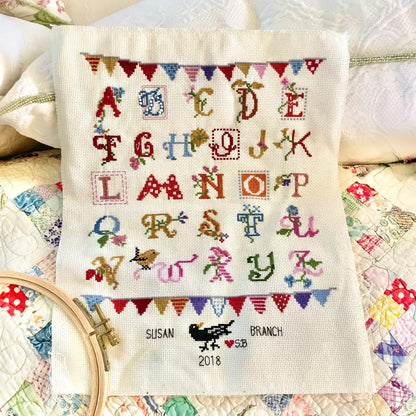 Alphabet Sampler Counted Cross Stitch Kit