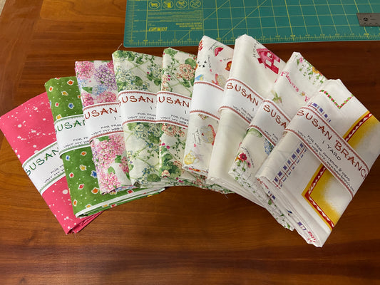 Vintage Susan Branch "Watercolor" Fabrics