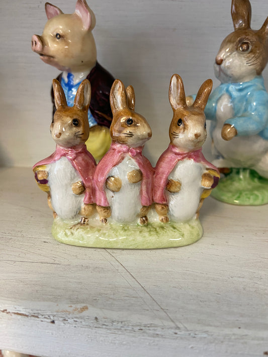 Flopsy, Mopsy, and Cottontail Figurine