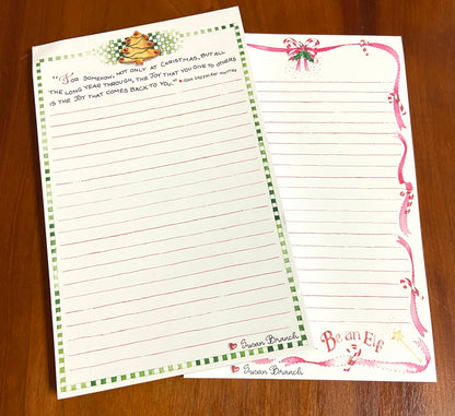 Christmas Cookies & Candy Canes, set of 2 notepads