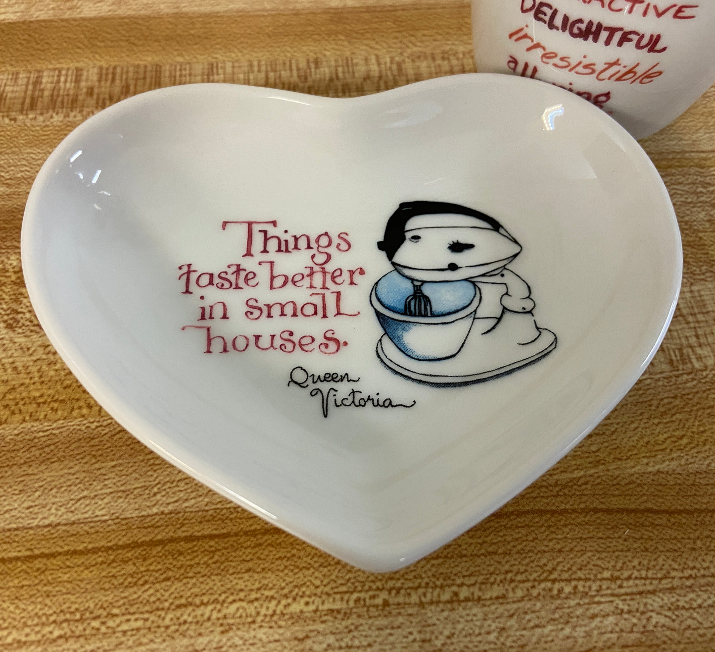 Small Houses Heart-Shaped Dish