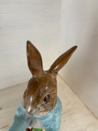 Peter Rabbit Figurine, repaired ear