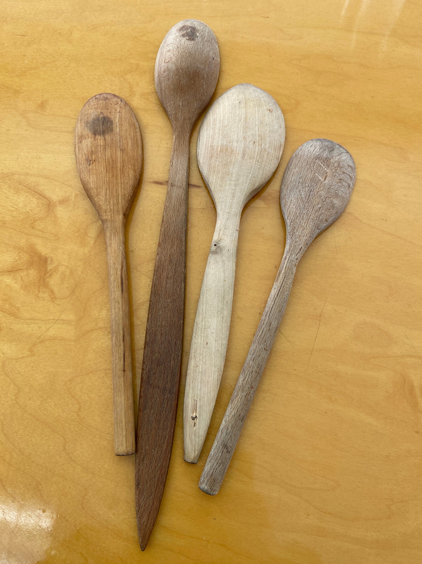 Vintage Wooden Spoons, set of 4