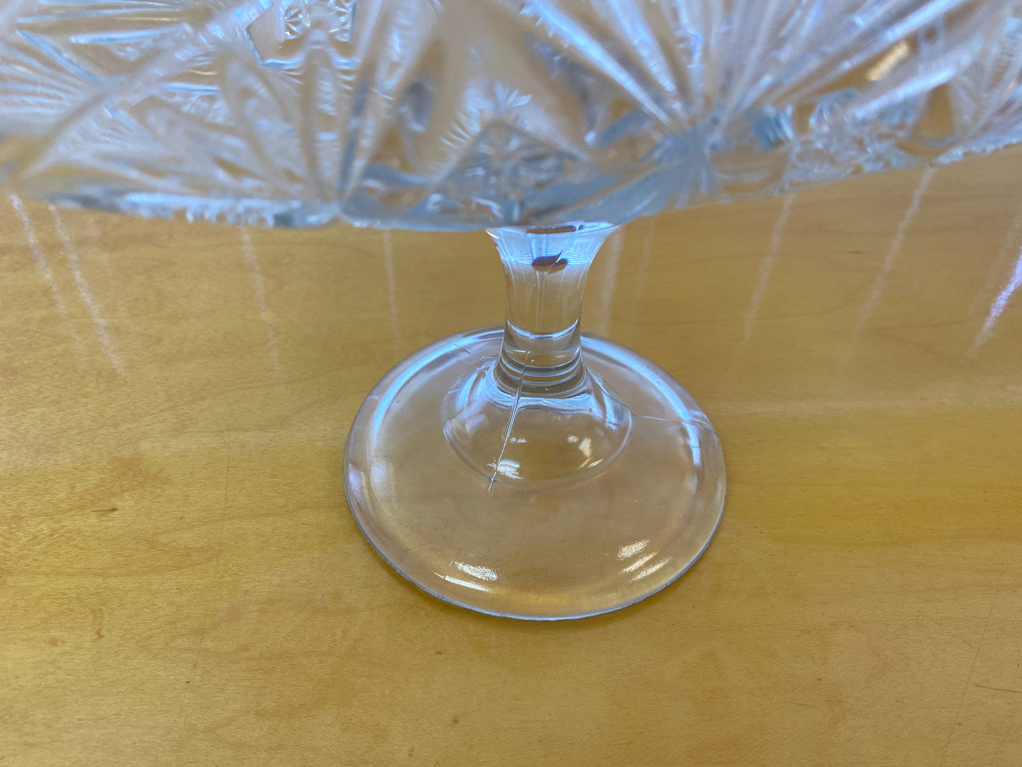 Vintage Glass Banana Dish