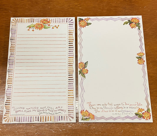 Autumn Notepads, set of 2