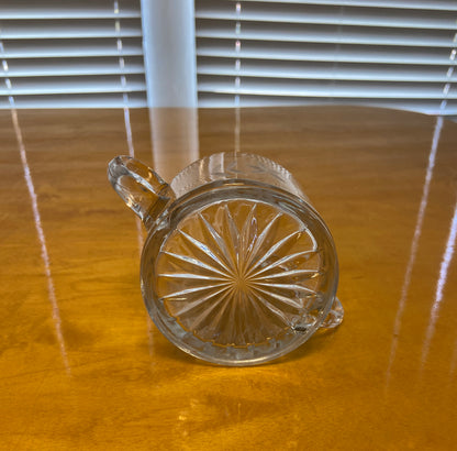 Vintage Etched Glass Sugar Votive
