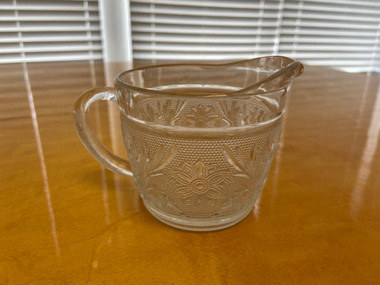 Vintage Indiana Glass Pressed Creamer Votive