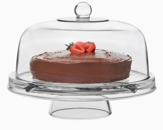 Glass Serving Set, Cake Stand