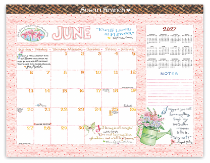 2027 Desk Blotter by Susan Branch