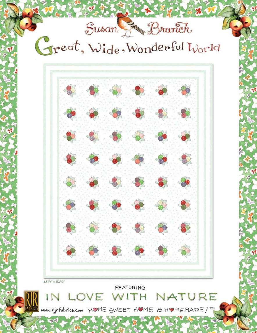 Great Wide Wonderful World Quilt Pattern - PDF File