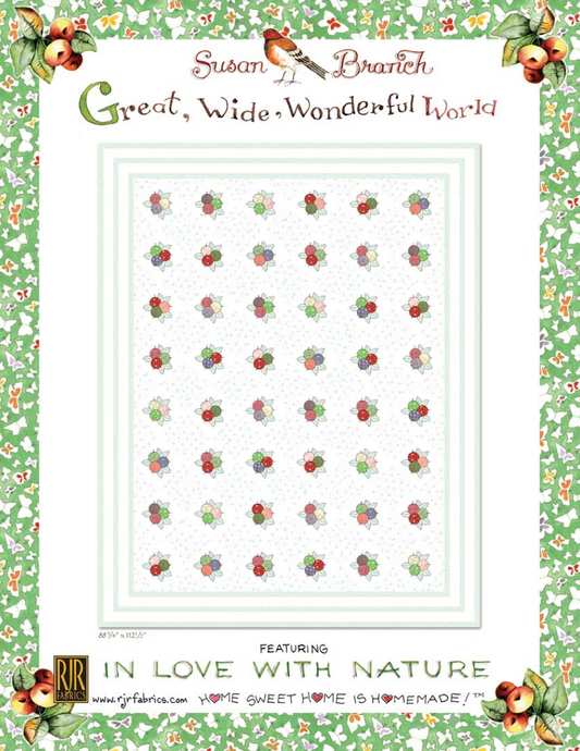 Great Wide Wonderful World Quilt Pattern - PDF File